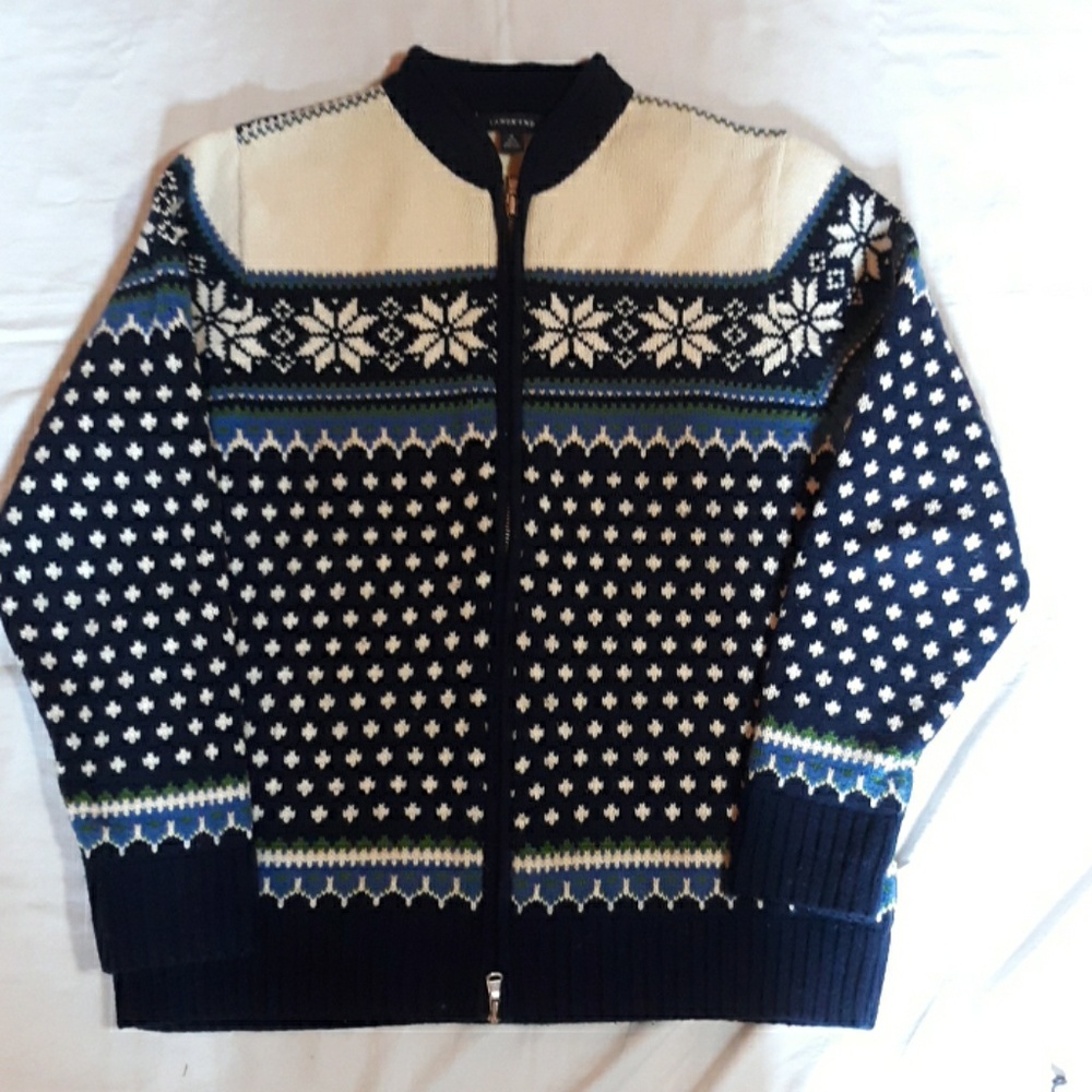 Lands End Nordic Sweater M